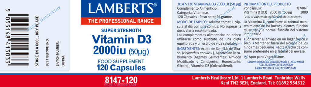 VITAM- D3 200UI EN GOTAS 20ML/600GOTAS LAMBERTS