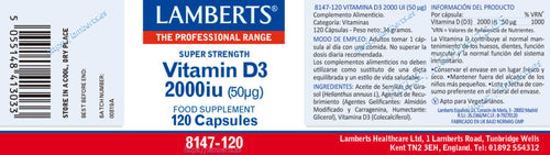 VITAM- D3 200UI EN GOTAS 20ML/600GOTAS LAMBERTS