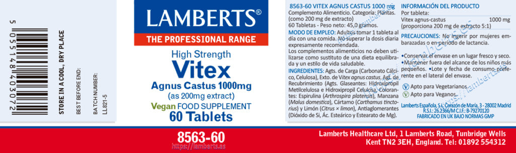 VITEX AGNUS-CASTUS 1000MG.