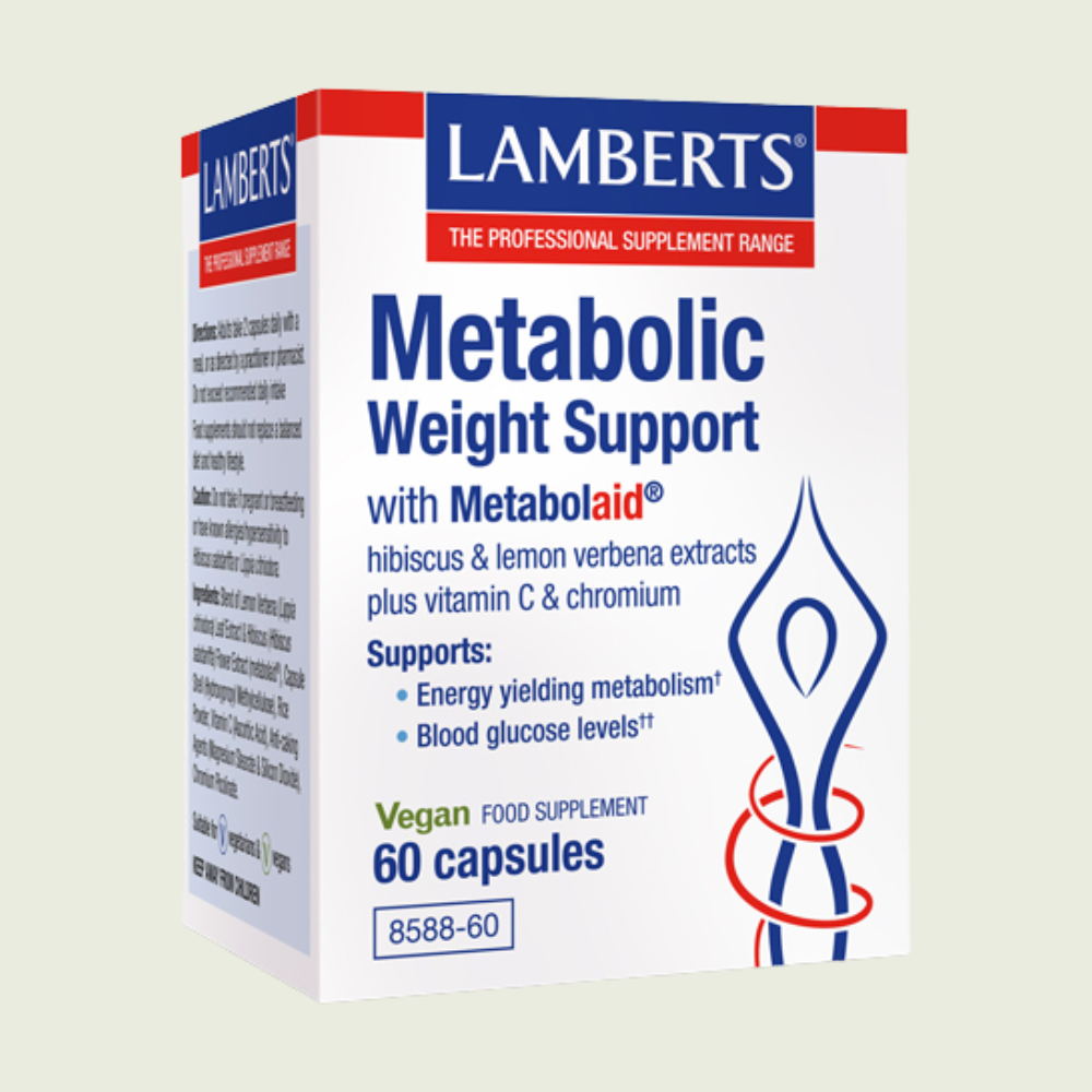 Lamberts Metabolic Weight Support con Metabolaid, 60 cápsulas