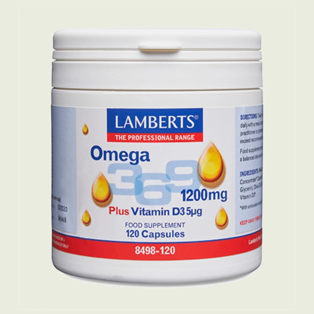 OMEGA 3-6-9 1200MG. CON VITAM D3 LAMBERTS