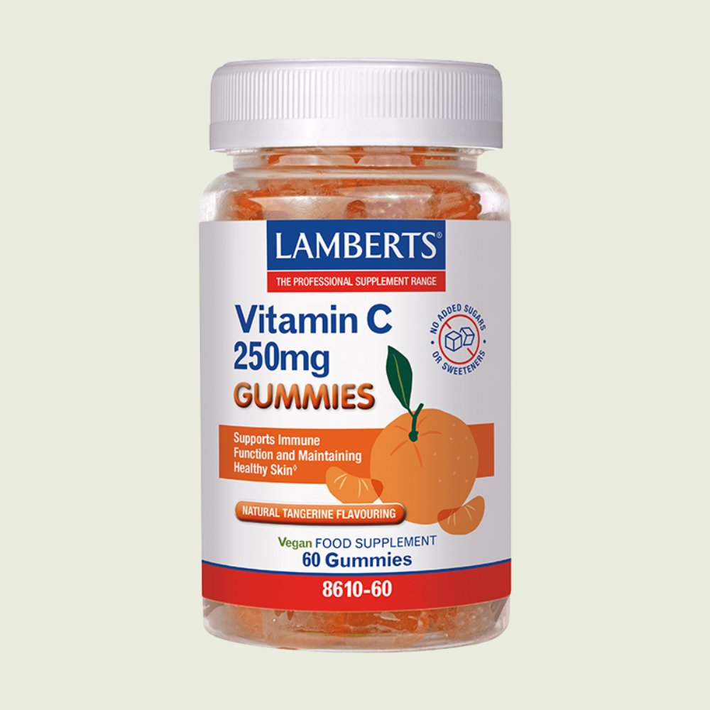 Lamberts Vitamina C 250 mg, 60 gominolas sabor mandarina