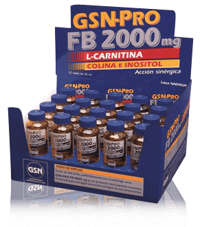  DESCATALOGADO  GSN PRO F B- 2000MG ( 20 VIALES X 30 ML ). (L-CARNITINA) 