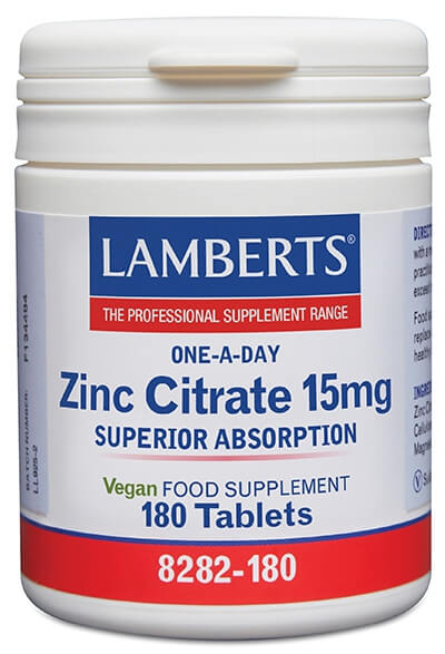 ZINC 15MG X180 TABS.