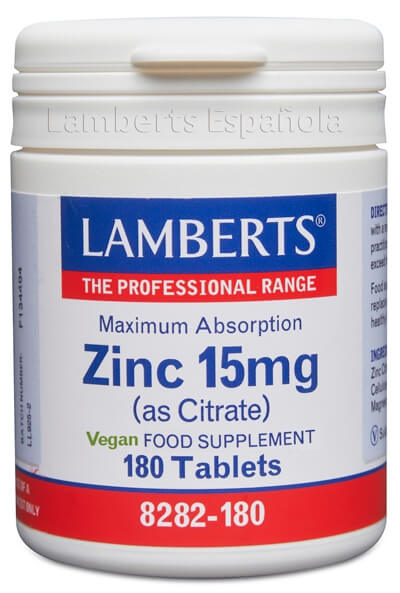 ZINC 15MG X180 TABS.