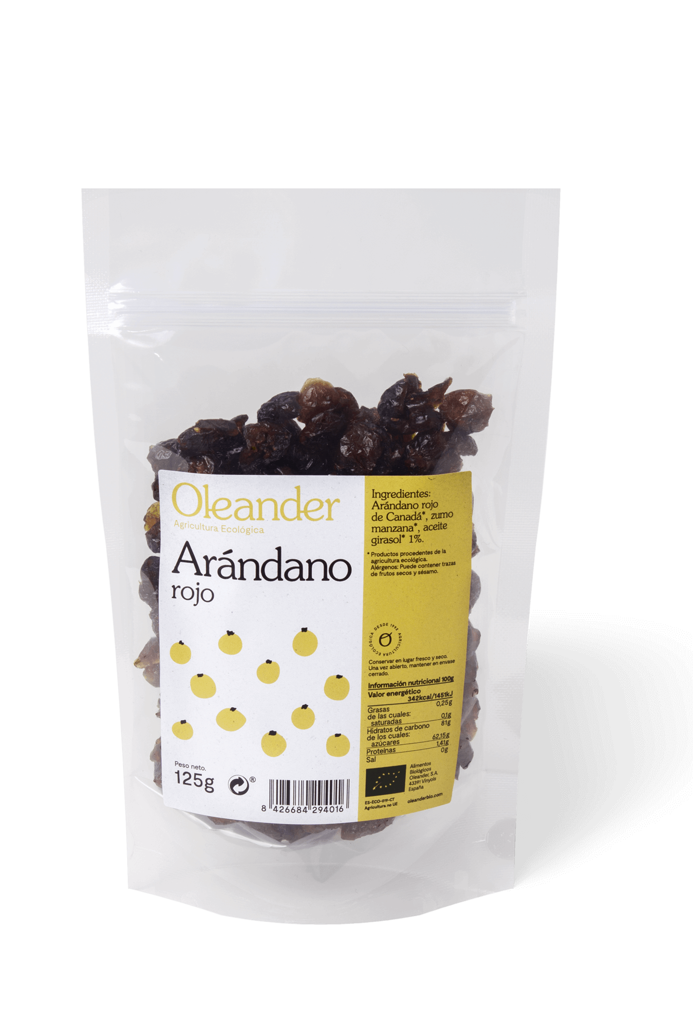 ARÁNDANO DESHIDRATADO BIO 125GR.