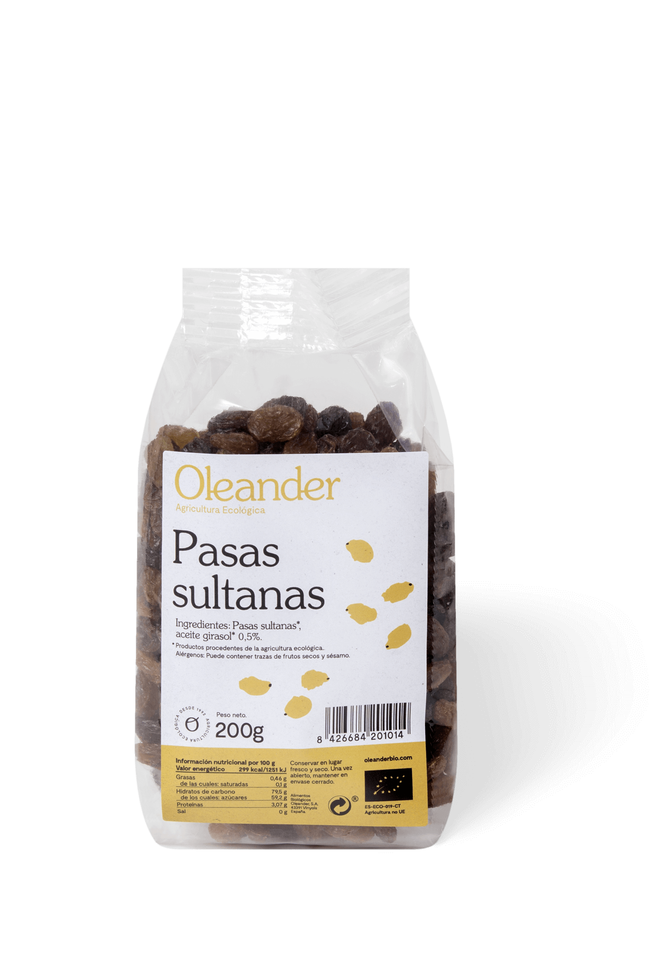 PASAS SULTANAS BOLSA 1KG BIO