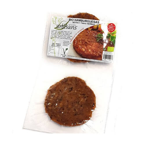 HAMBURGUESAS SEITÁN Y FINAS HIERBAS ( 2 UNID )