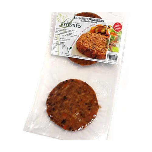 HAMBURGUESAS ARROZ Y ALGAS ( 2 UNID ) SIN GLÚTEN 