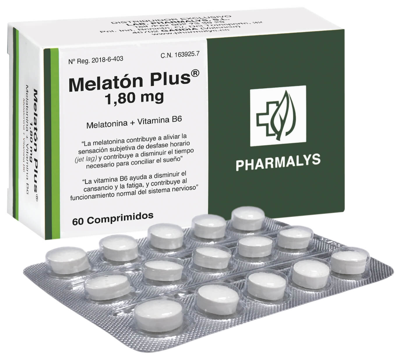 MELATÓN PLUS 1,8MG. 60COMP.(MELATONINA + B6)